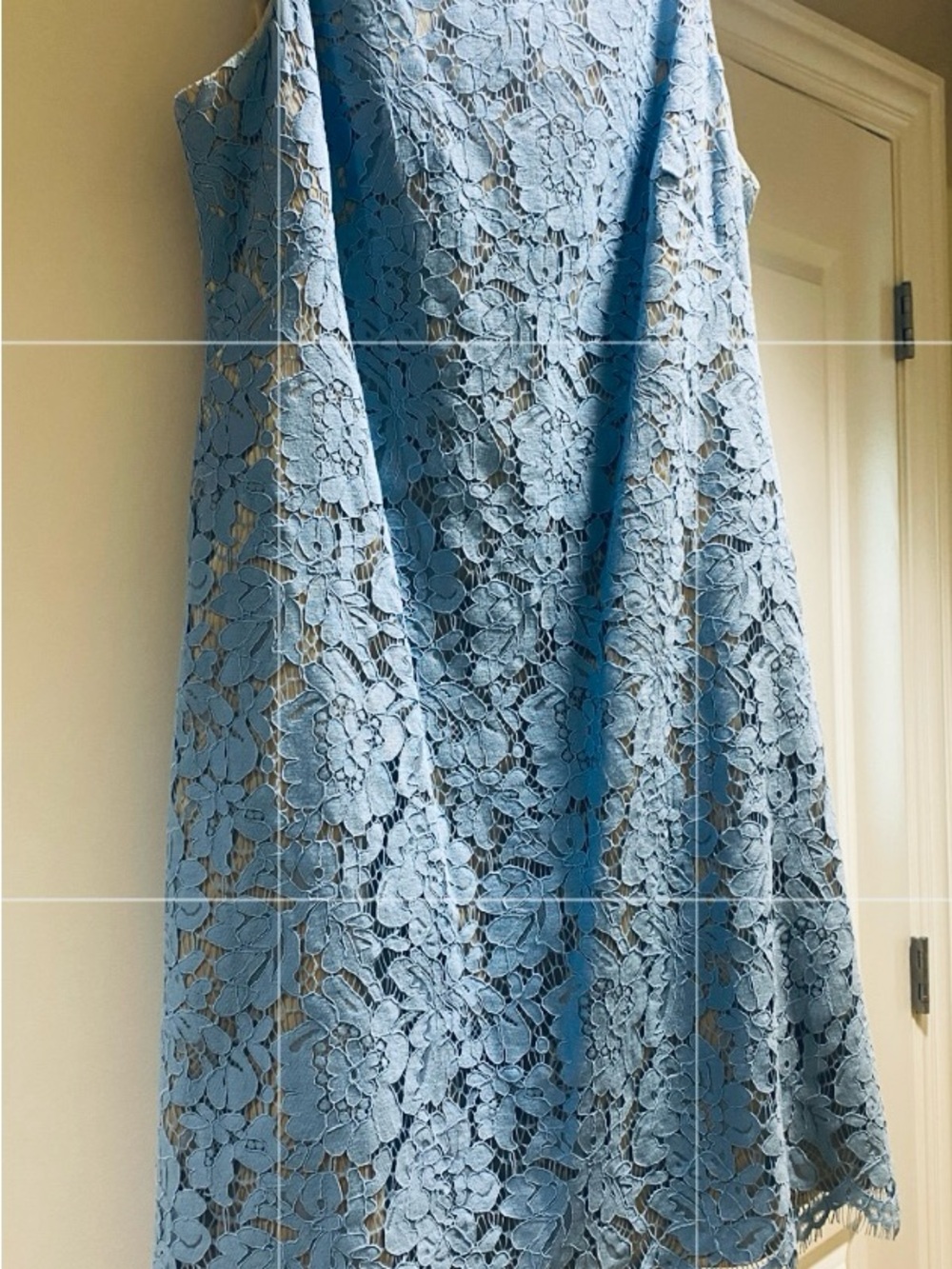 Vince Camuto Light Blue Lace A-Line Dress, sz 8